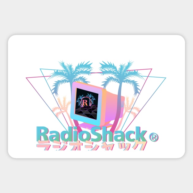 Vaporwave Shack Magnet by Konixa